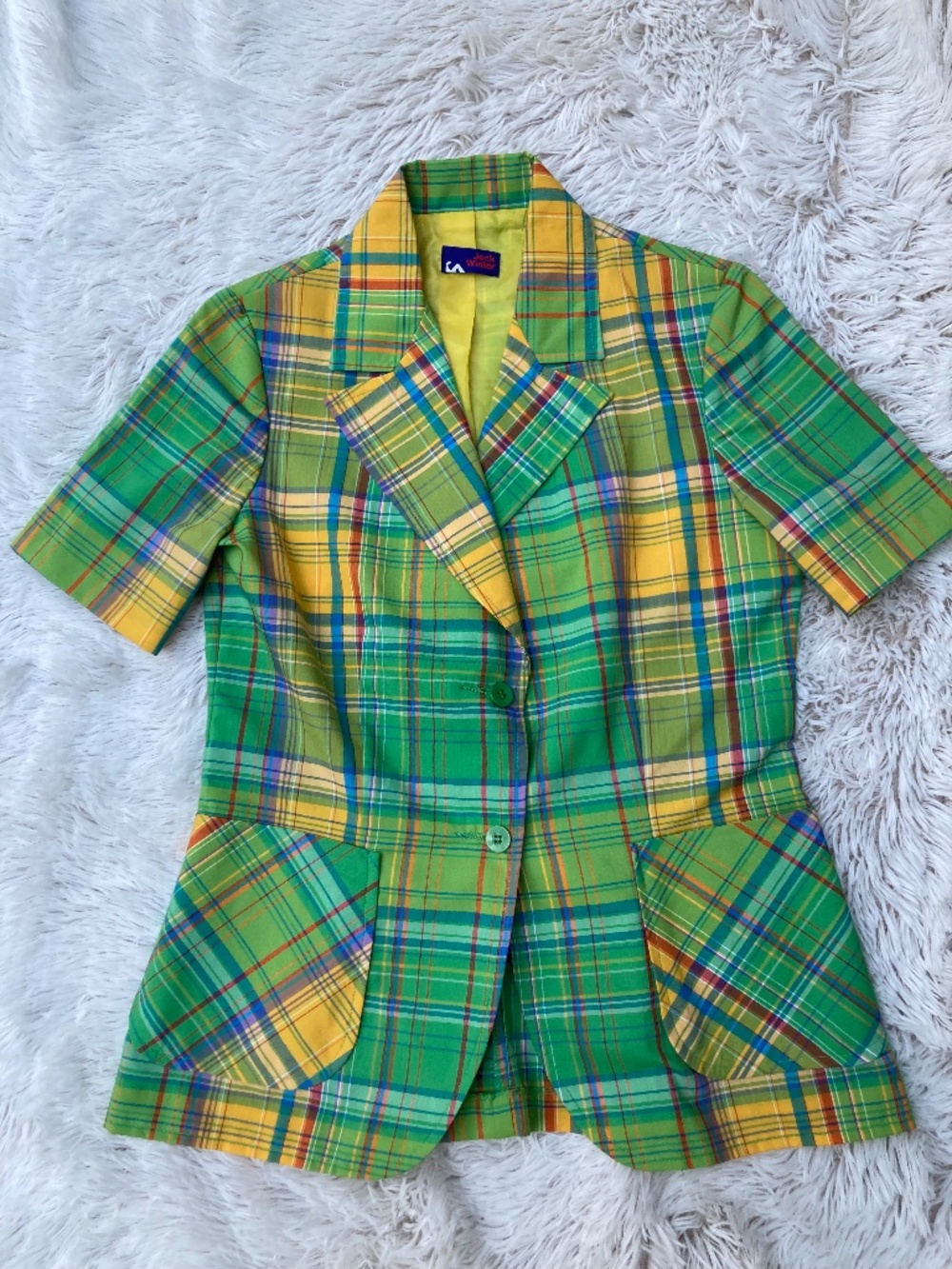 Jack Winter Vintage Tartan Blazer Womens Size 12